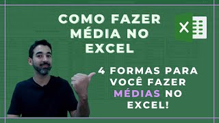 Como fazer MDIA no Excel: 4 formas para voc fazer Mdias no Excel
