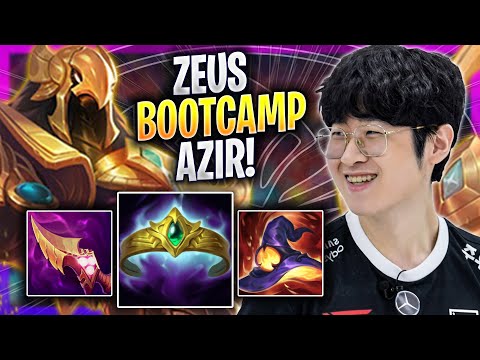 ZEUS IS SO GOOD WITH AZIR! - T1 Zeus Plays Azir TOP vs Jayce! | Bootcamp 2023
