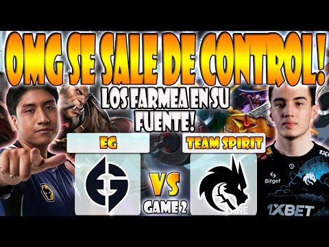 EG VS TEAM SPIRIT BO2[GAME 2] PAKAZS, WISPER, MATTHEW VS YATORO, COLLAPSE - RIYADH MASTERS 2023-DOTA