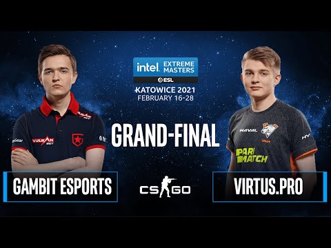 CS:GO - Gambit Esports vs. Virtus.pro [Overpass] Map 4 - IEM Katowice 2021 - Grand-Final