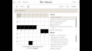 The Atlantic Crossword 20/08/2026