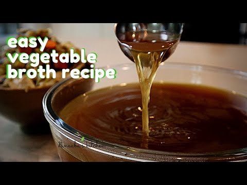 Quick and Easy  to make Flavorful Vegetable Stock/Broth Recipe by roasting your vegetables