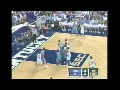 Tayshaun Prince hits five threes in a row against UNC