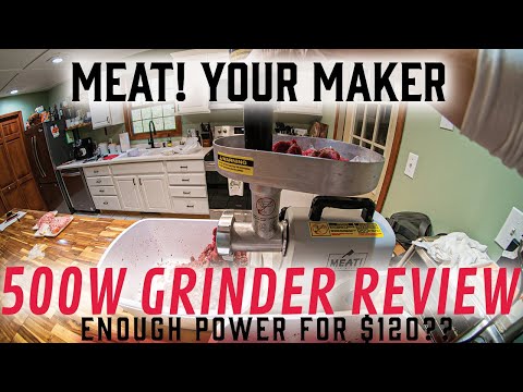 MEAT! 500 Watt Grinder/Stuffer Review | How well does this budget grinder process 20lbs of deer??