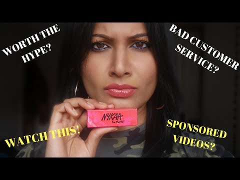 NEW NYKAA MAKEUP HAUL HONEST REVIEW | TESTING NYKAA LIPSTICKS REVIEW + SWATCH Video