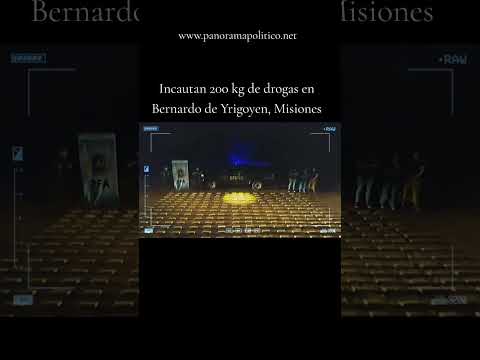 Incautan 200 kg de drogas en Bernardo de Yrigoyen, Misiones. #policiafederal #milei #arg #noticias