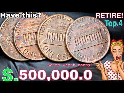 4 Ultra US One Cent Coin's Most Valuable Lincoln pennies worth a lot of money! Coins worth pennies!