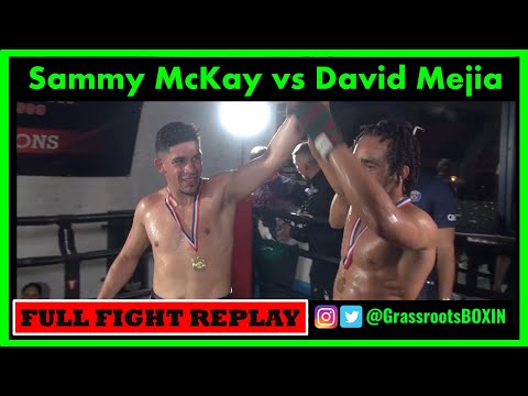 WAR!!! Sammy McKay vs David Mejia - FIGHT OF THE NIGHT - EXHIBITION BOXING NIGHT - MIGUEL'S GYM