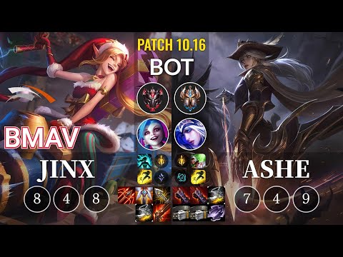 HLE Bmav Jinx vs Ashe Bot - KR Patch 10.16