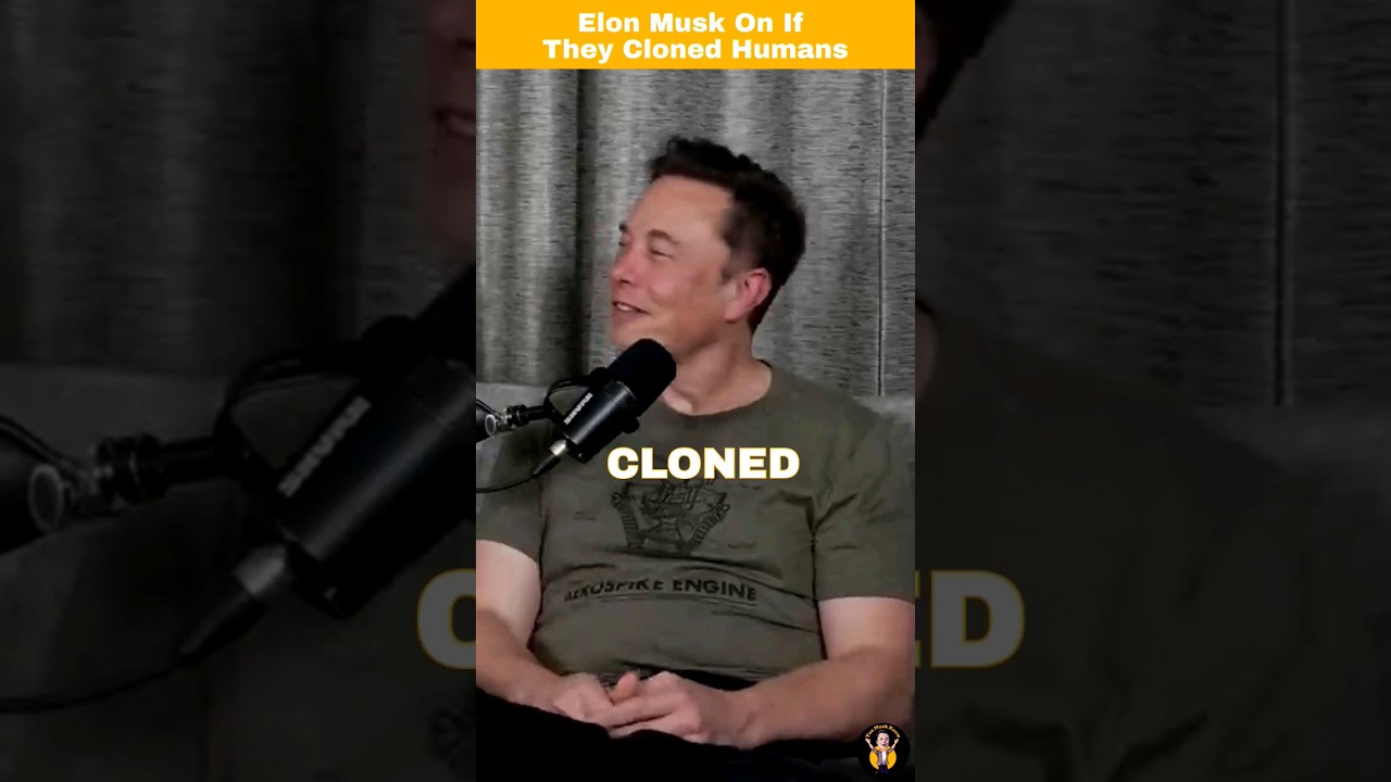 Elon Musk On Cloning Humans 😳 #elonmusk #nelkboys #clone  #shorts