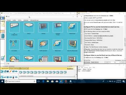 10 2 1 7 Packet Tracer   Web and Email