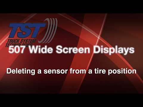 TST 507 Series Wide Screen Display - Deleting a sensor