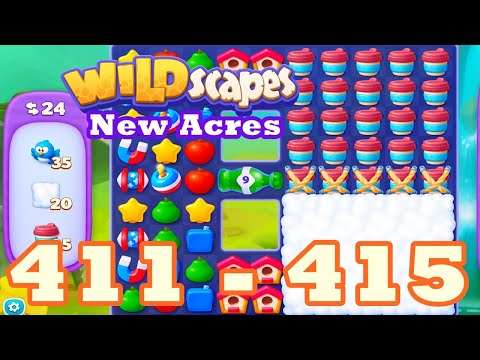 Wildscapes: New Acres Level 411 - 415 HD | 3 match | android | 412 | 413 | 414 | IOS【GameGo Game】