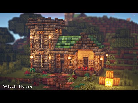 Minecraft | How to Build a Witch House | Tutorial