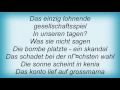 Falco - Hinter Uns Die Sintflut Lyrics