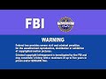 MPAA Rating FBI Warning Screen Gems 2001