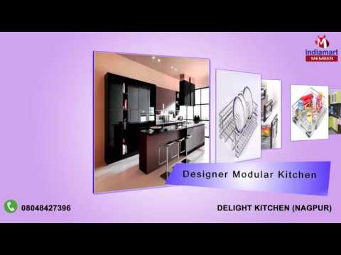 Wooden modern modular kitchen interior designing service