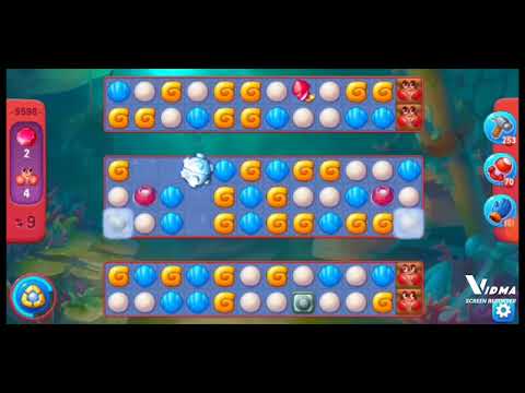 Fishdom. 9598 hard level no boosters and diamonds. 22 moves