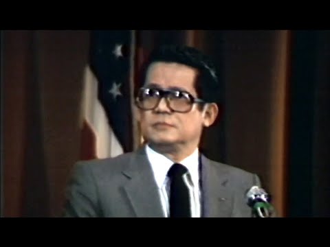 NINOY AQUINO'S UNFORGETTABLE (FULL) SPEECH IN LOS ANGELES (2/15/1981)