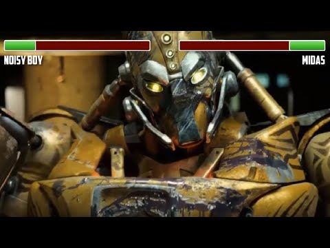 Noisy Boy vs. Midas WITH HEALTHBARS | HD | Real Steel
