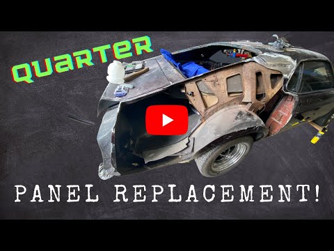 How to replace fastback mustang quarter panel Pt. 1 (Classic muscle car restoration)