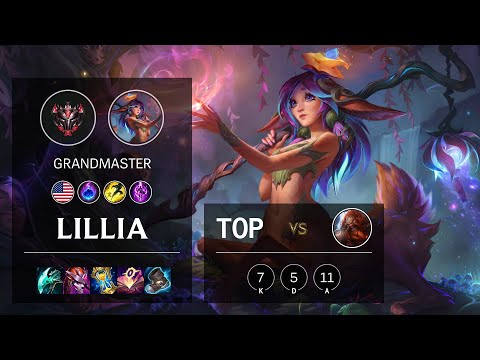 Lillia Top vs Gragas - NA Grandmaster Patch 10.25b