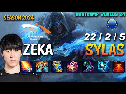HLE Zeka SYLAS vs SYNDRA Mid - Patch 14.19 EUW Ranked WORLDS 2024 Bootcamp | lolrec