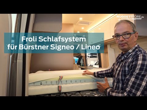 Bürstner Signeo / Lineo Zubehör: FROLI SCHLAFSYSTEM für perfekten Komfort