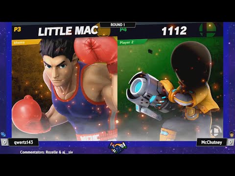 McChutney (Little Mac) vs qwertz143 (Mii Gunner) - Smash Ultimate @ LXG 24