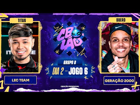 LEC Team x Geração 2000 | MD1 - Dia 2 | CBOLÃO Presencial - Grupo B | Guiven x Robo