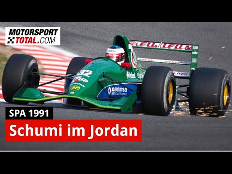 Michael Schumacher's Formula 1 debut in Spa in 1991