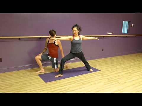 Warrior 2 Pose Assist & Adjustments