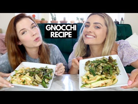 PESTO GNOCCHI RECIPE AND MUKBANG!