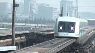 preview picture of video 'Shanghai Maglev Quietly Arrives At Longyang Road Station'