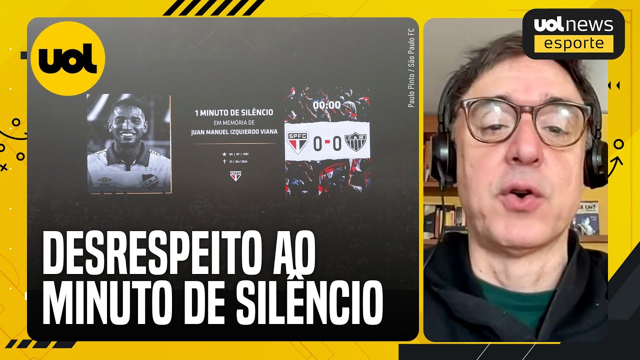 TIRONI CRITICA TORCIDA DO ATLÉTICO-MG POR CANTAR NO MINUTO DE SILÊNCIO POR IZQUIERDO: DESRESPEITOSO!