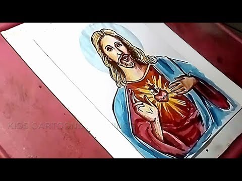 How to Draw Jesus Christ Drawing for Kids – Nenit Puton