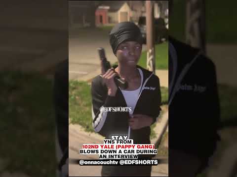 Yns From 102nd Yale (Pappy Gang) Blows Down A During The Interview 😱 #yn #viralvideo