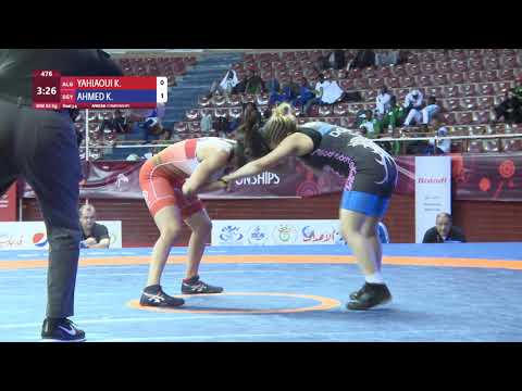 BRONZE WW - 53 kg: K. YAHIAOUI (ALG) v. K. AHMED (EGY)