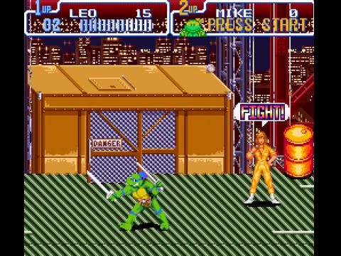 Teenage Mutant Ninja Turtles IV: Turtles in Time (SNES) - Pizza Time!