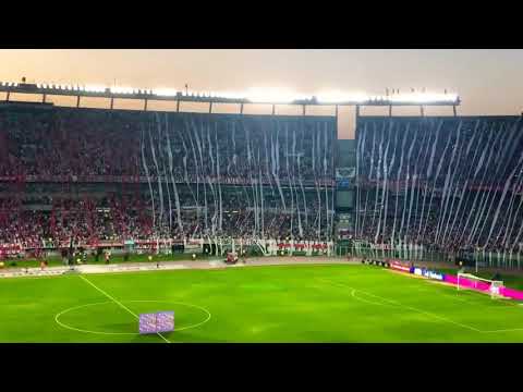 "Recibimiento de river vs defensa y justicia / Superliga fecha 22" Barra: Los Borrachos del Tablón • Club: River Plate
