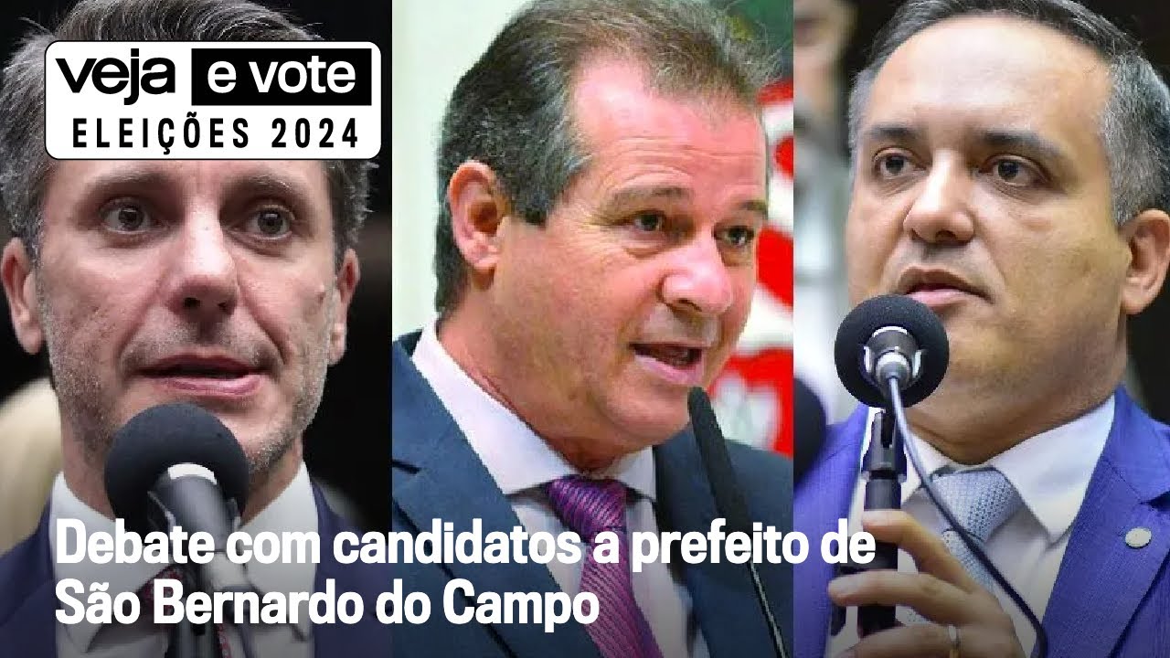 AO VIVO: VEJA promove debate com os candidatos à prefeitura de São Bernardo do Campo