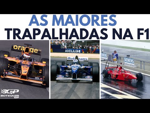 As maiores TRAPALHADAS da Fórmula 1 - Ranking GP