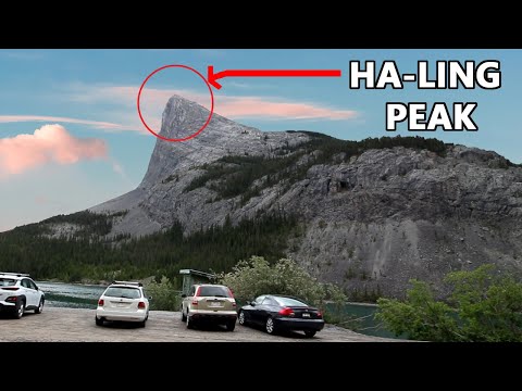 Trekking up to the top of Ha-ling Peak | Canmore, Alberta