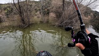 Fishing a flooded California lake (Spilling into the Glory Hole)