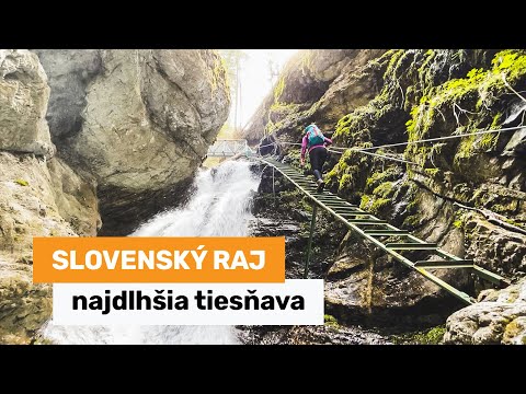 Slovenský raj - najdlhšia tiesňava na Slovensku - Veľký Sokol