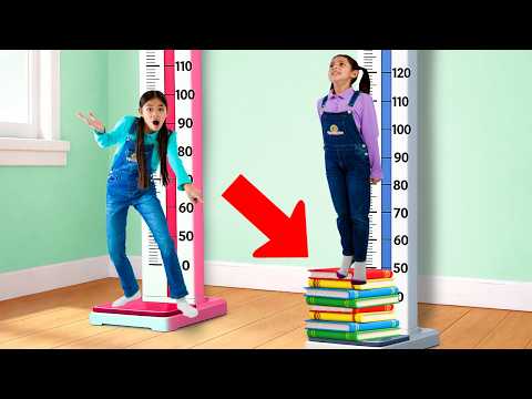 Ellie Tries Funny Tricks to Get Taller!