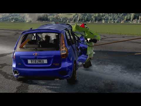 Lada Kalina Sport VS Toyota Ipsum {BeamNG.drive}