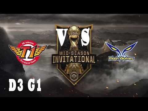 SKT vs FW | MSI 2017 Group Stage,  Day 3, Game 1 (Highlights)