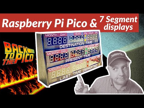 YouTube Thumbnail for Raspberry Pi Pico, 7 Segment Displays and 74hc595 shift registers