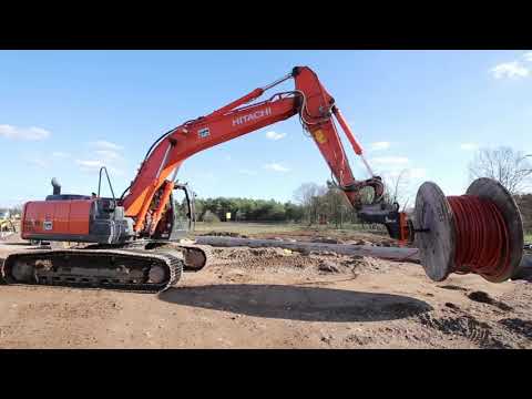 Wolf Technik für Baumaschinen Drehdorn, Kabeltrommel, Kabelverlegung